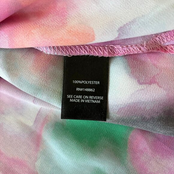 Torrid Sheer Textured Chiffon Kimono Duster in Watercolor Tie-Dye Print Size 10 - Picture 5 of 12
